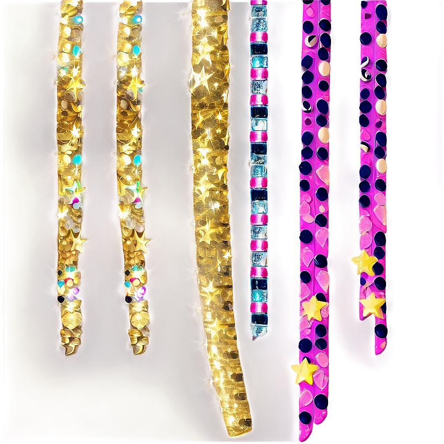 Glitter Line Confetti Png Mfo13