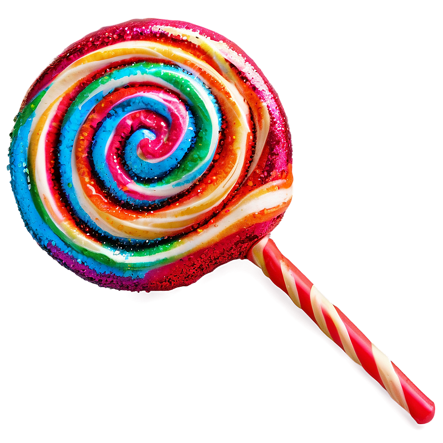 Glitter Lollipop Png 05252024