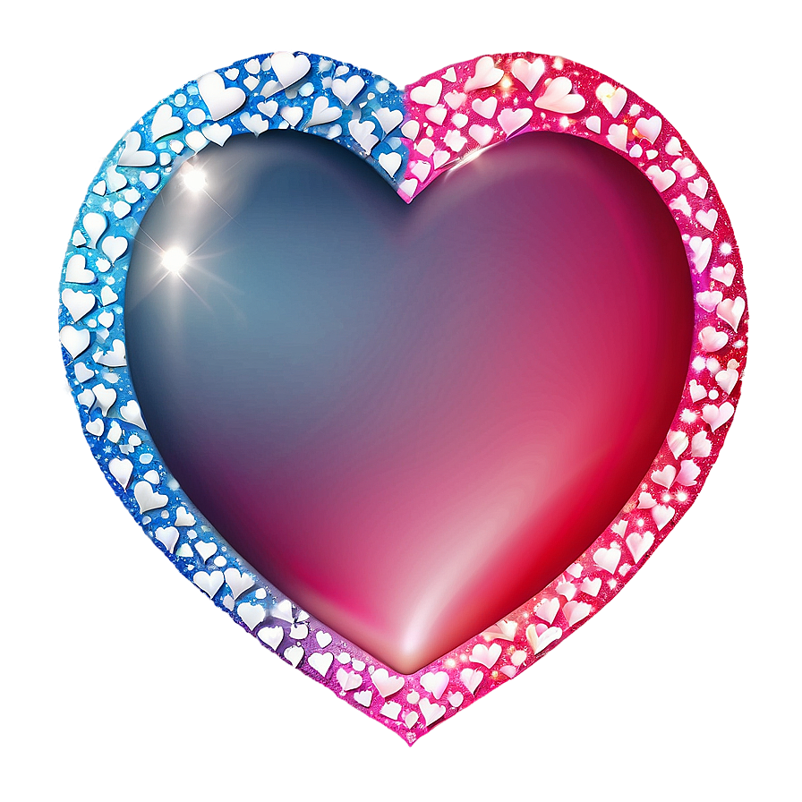 Glitter Love Heart Png 41