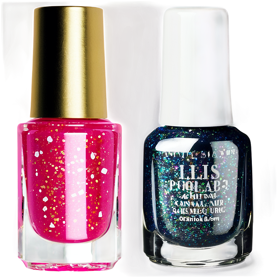 Glitter Nail Polish Png Hvm26