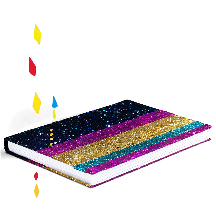 Glitter Notebook Cover Png 06282024