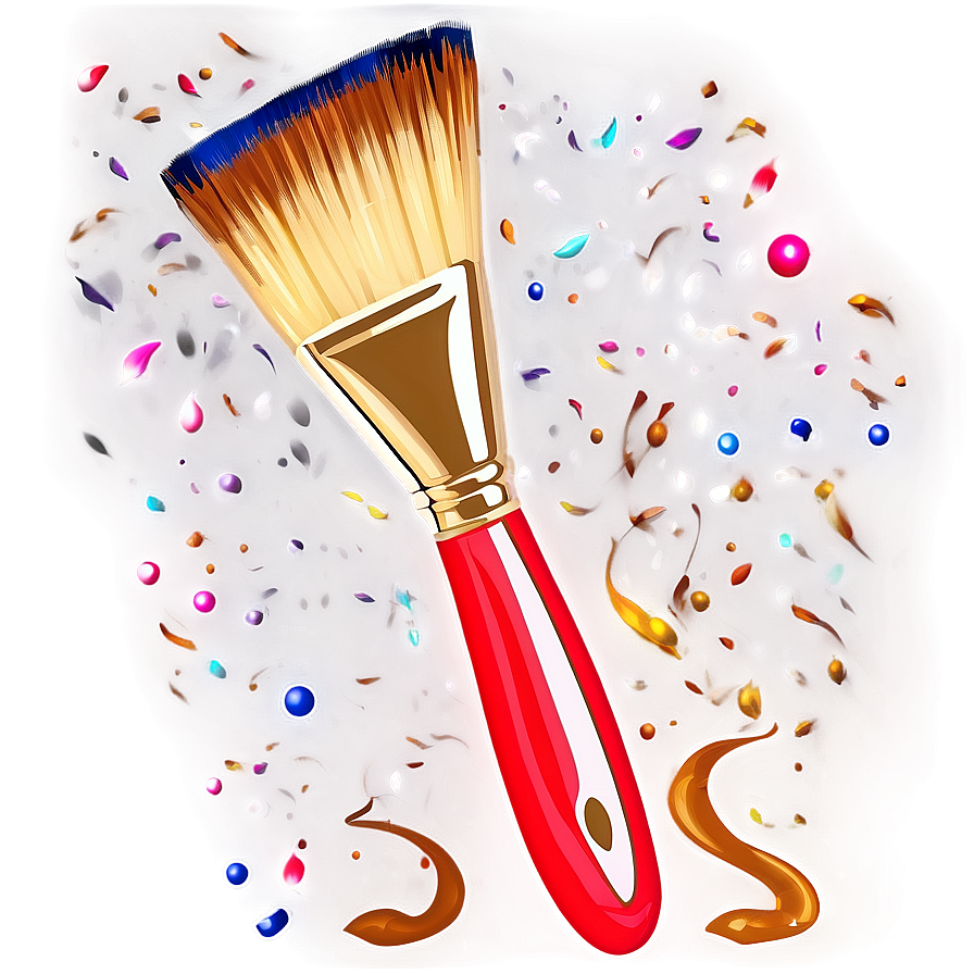 Glitter Paint Brush Png 17