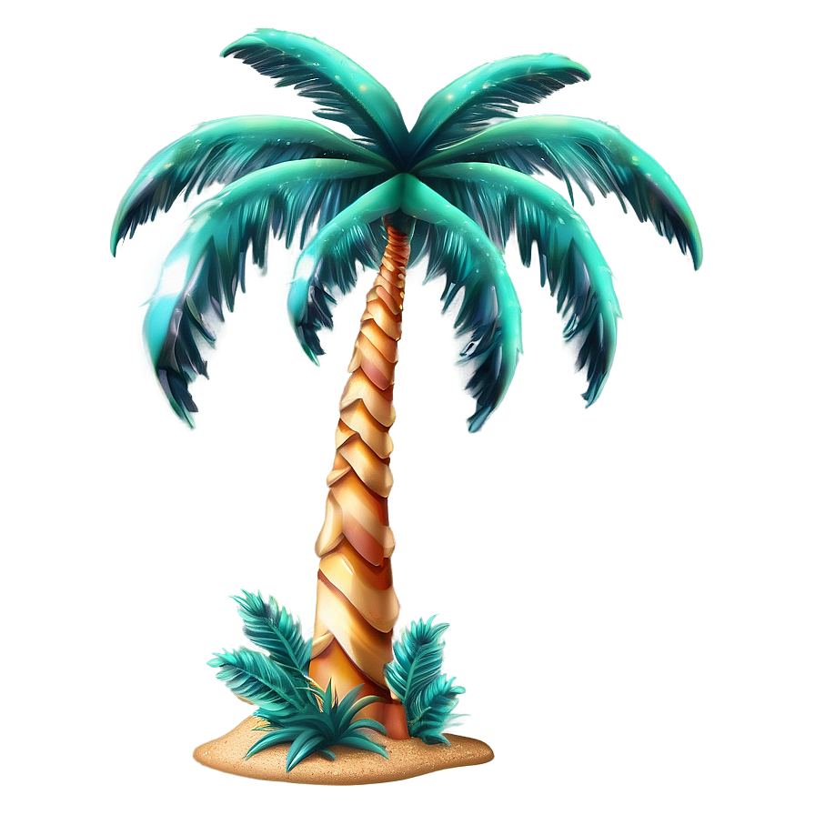 Glitter Palm Tree Emoji Png Mxm