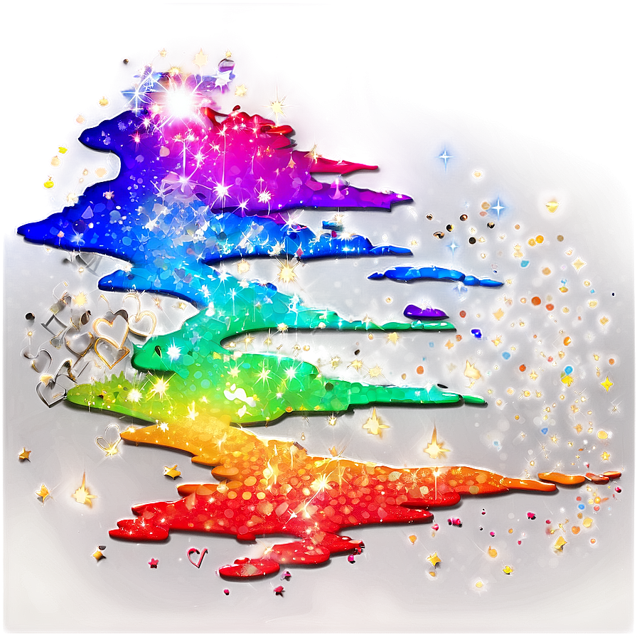 Glitter Rainbow Path Png 05032024