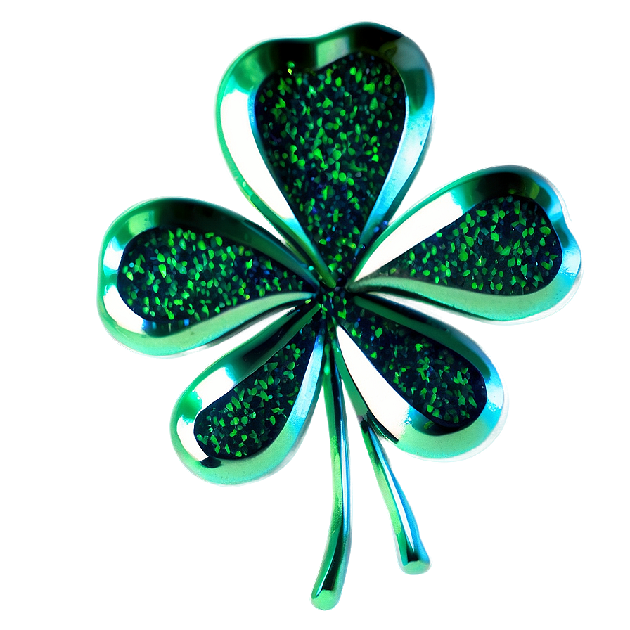 Glitter Shamrock Png 05242024