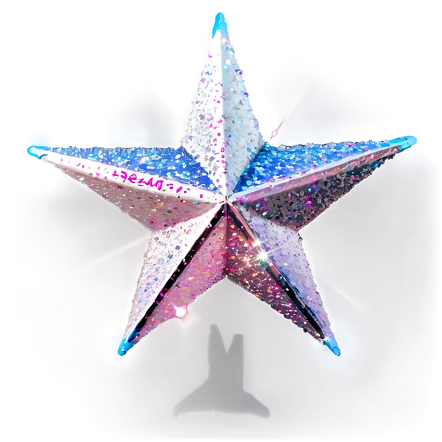 Glitter Star Shine Png 05032024