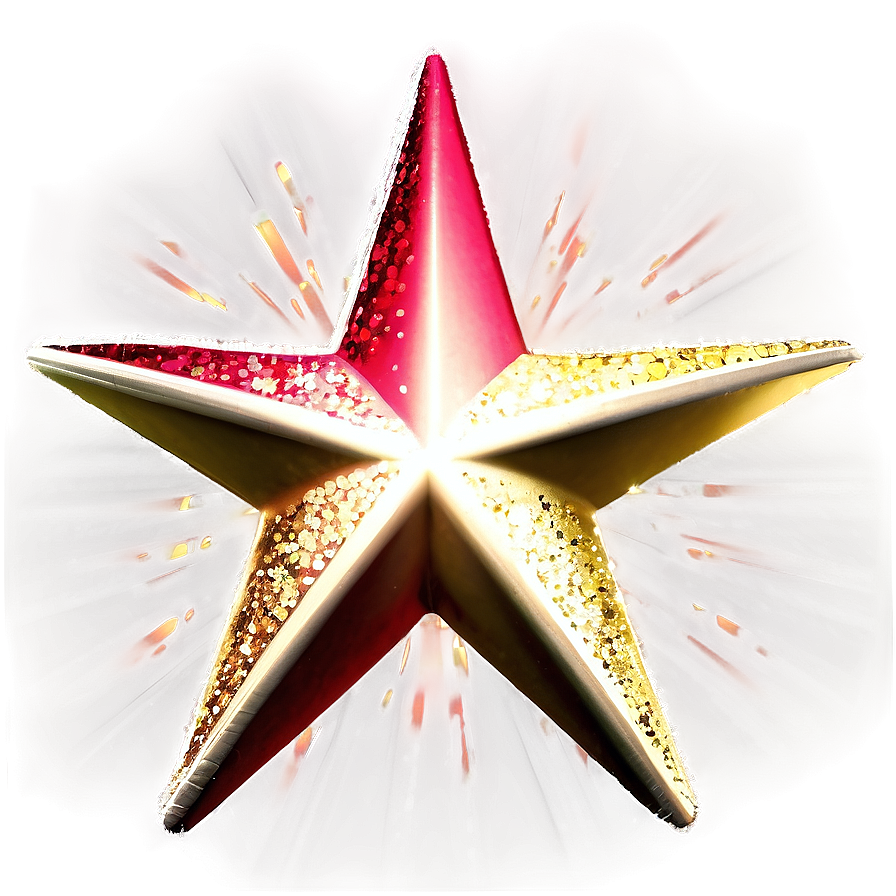 Glitter Star Shine Png 40