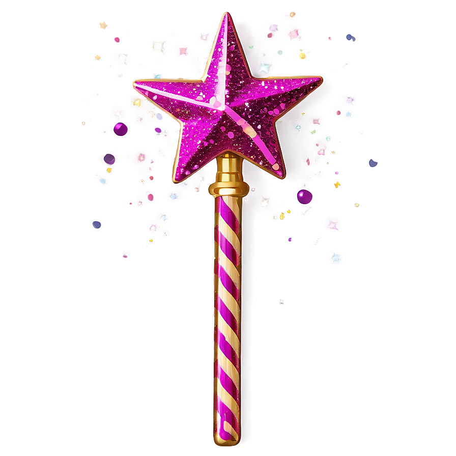 Glitter Star Wand Png Vrj