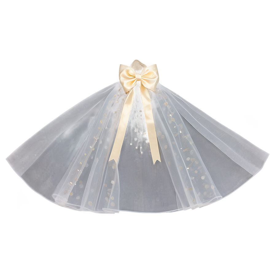 Glitter Tulle Bridal Veil Png 06272024