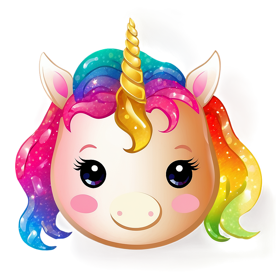 Glitter Unicorn Clipart Png 06262024