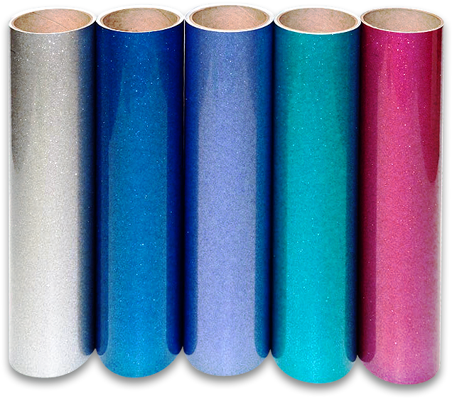 Glitter Vinyl Rolls Colorful Collection