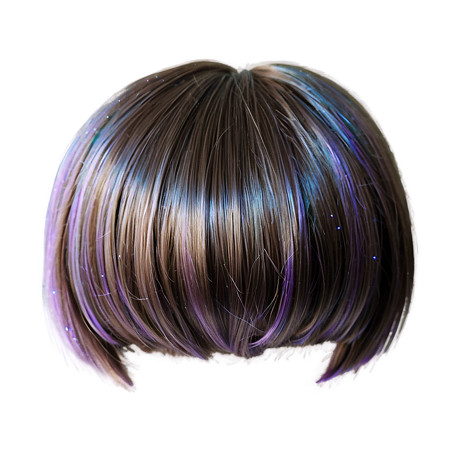 Glitter Wig Png 05252024