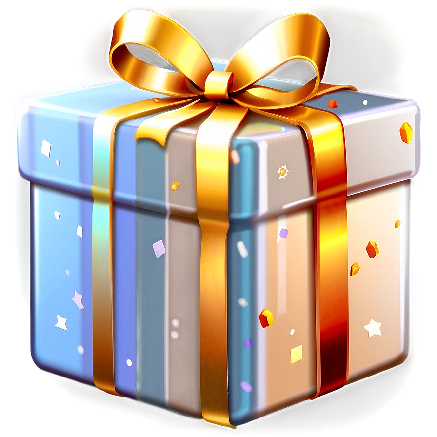 Glittering Gift Box Png Aov86