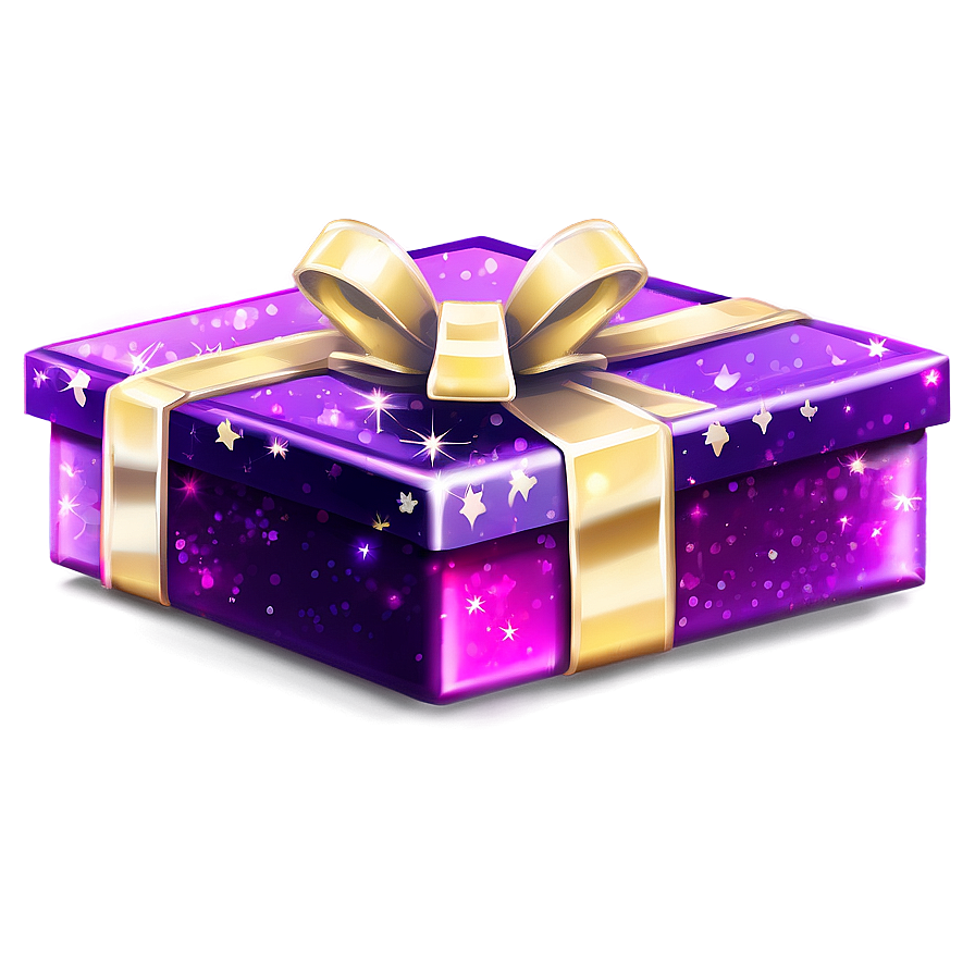 Glittering Gift Box Png Chi