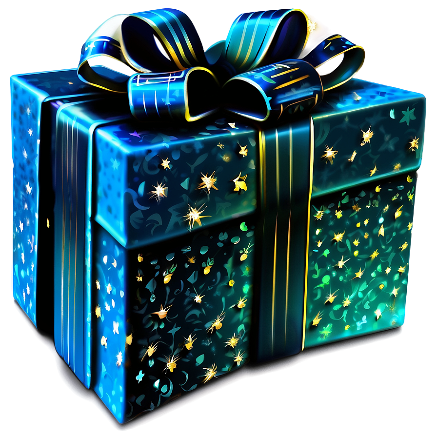 Glittering Gift Box Png Vtm91