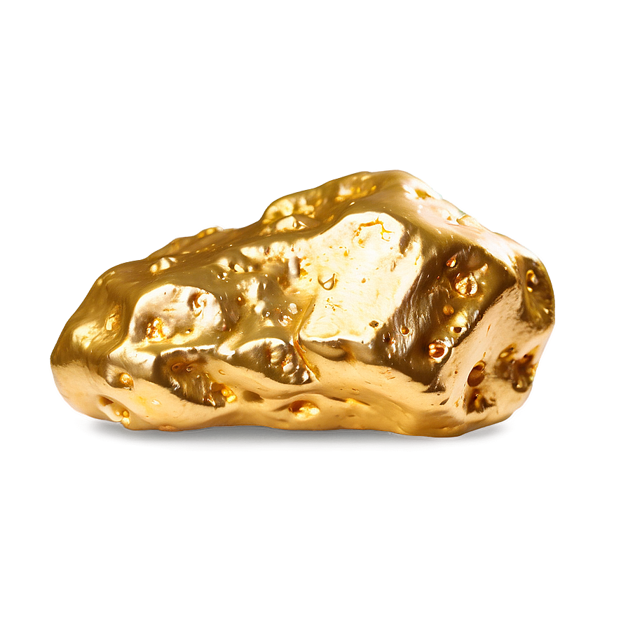 Glittering Gold Nugget Png 06132024