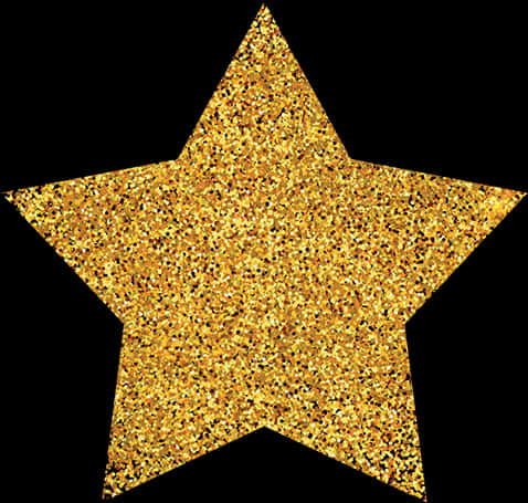 Glittering Gold Star Graphic