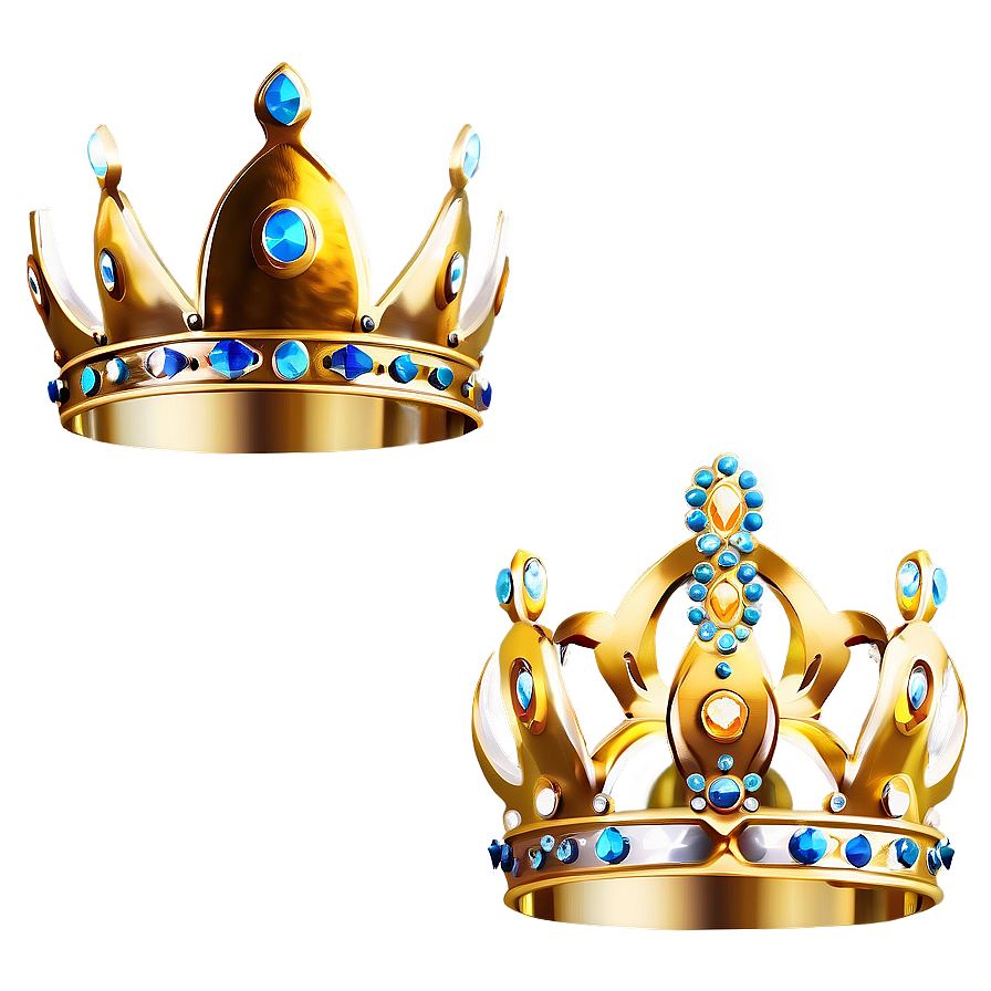 Glittering Golden Crown Png 83