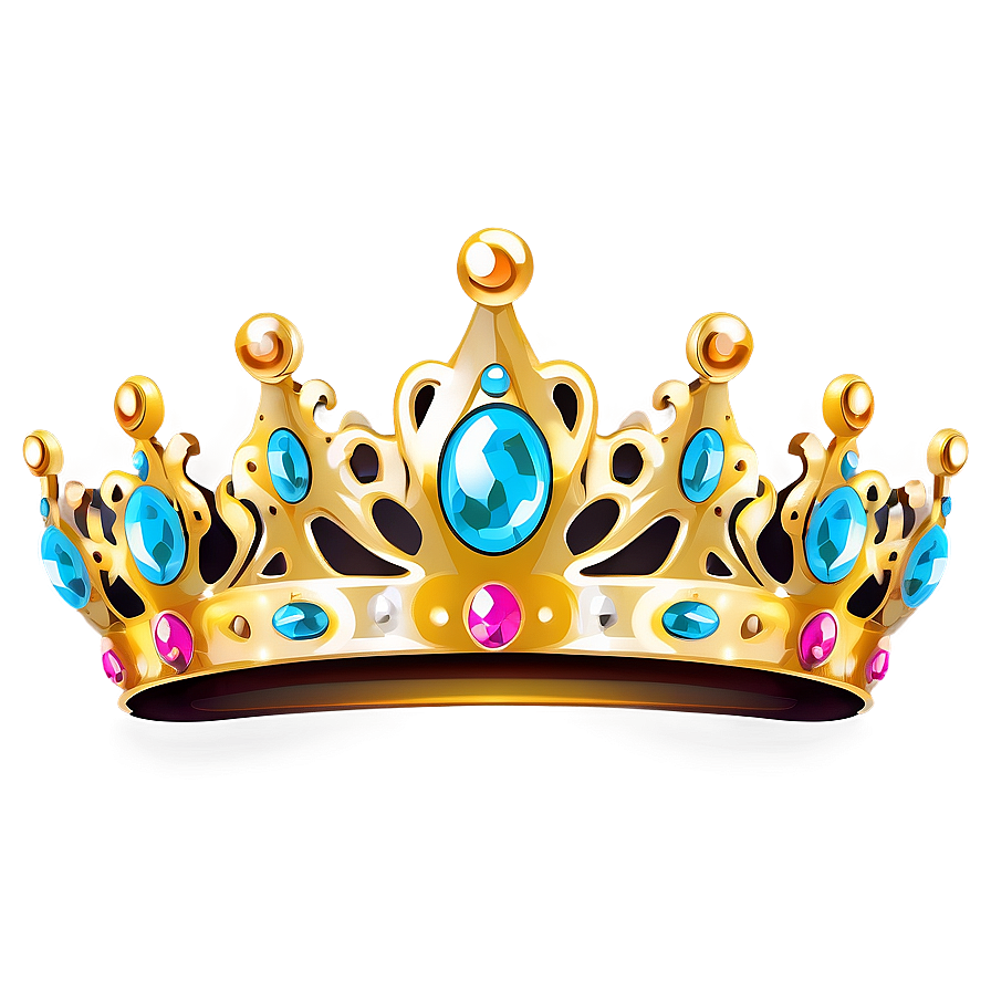 Glittering Princess Crown Art Png Wxb44