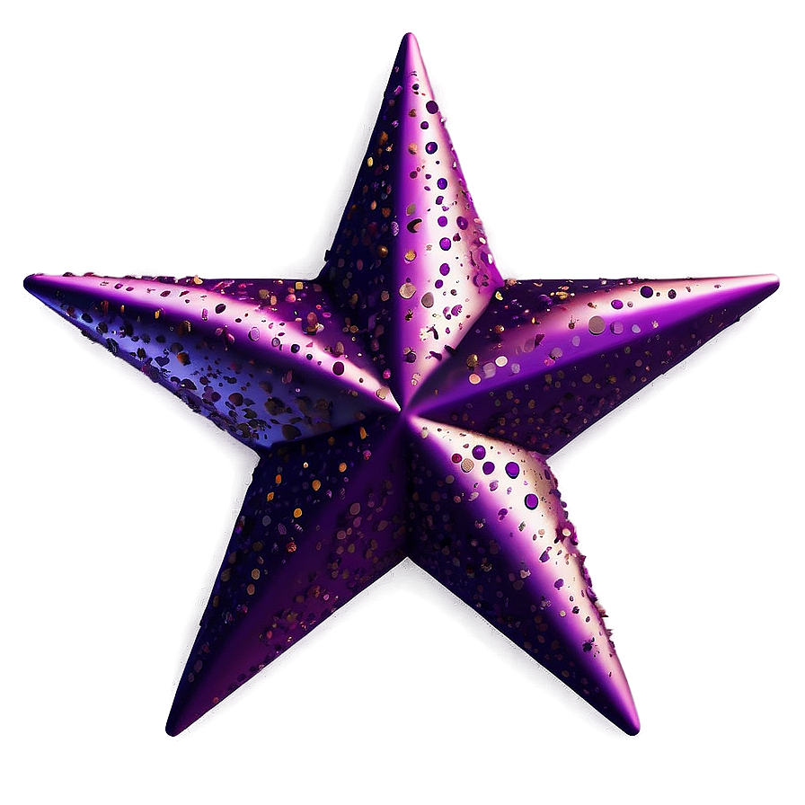 Glittering Purple Star Illustration Png Emr