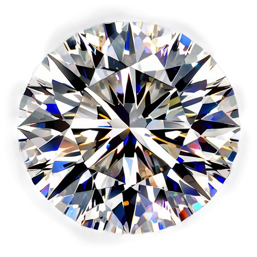 Glittering Round Diamond Png Frc31