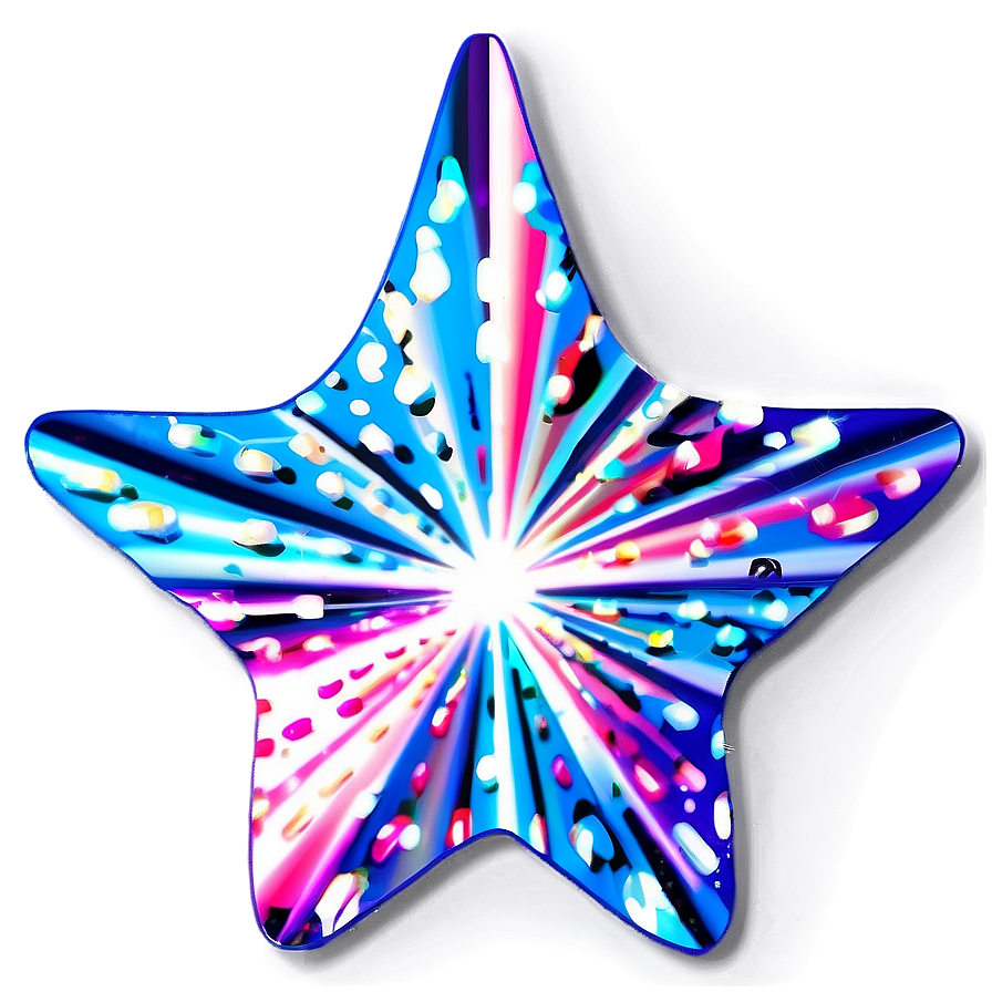 Glittering Star Pattern Png Vgq