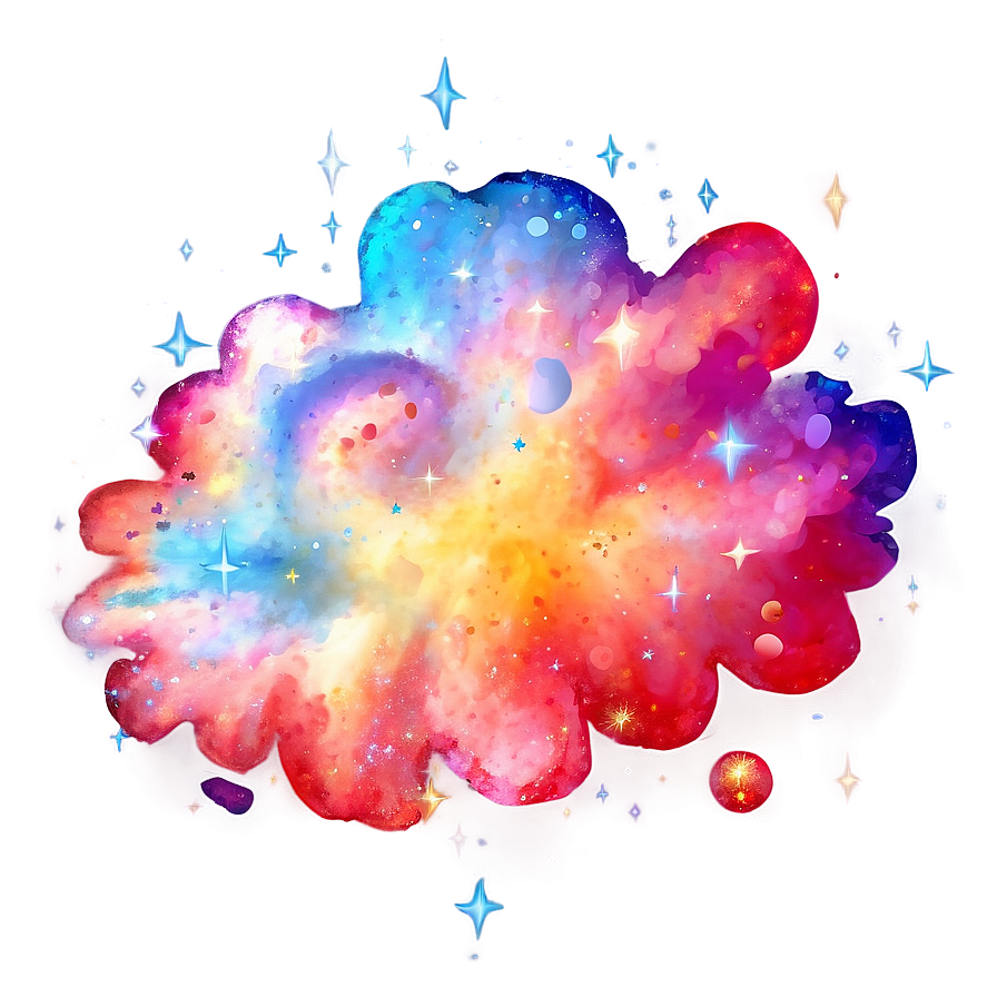 Glittering Stardust Cloud Png 50