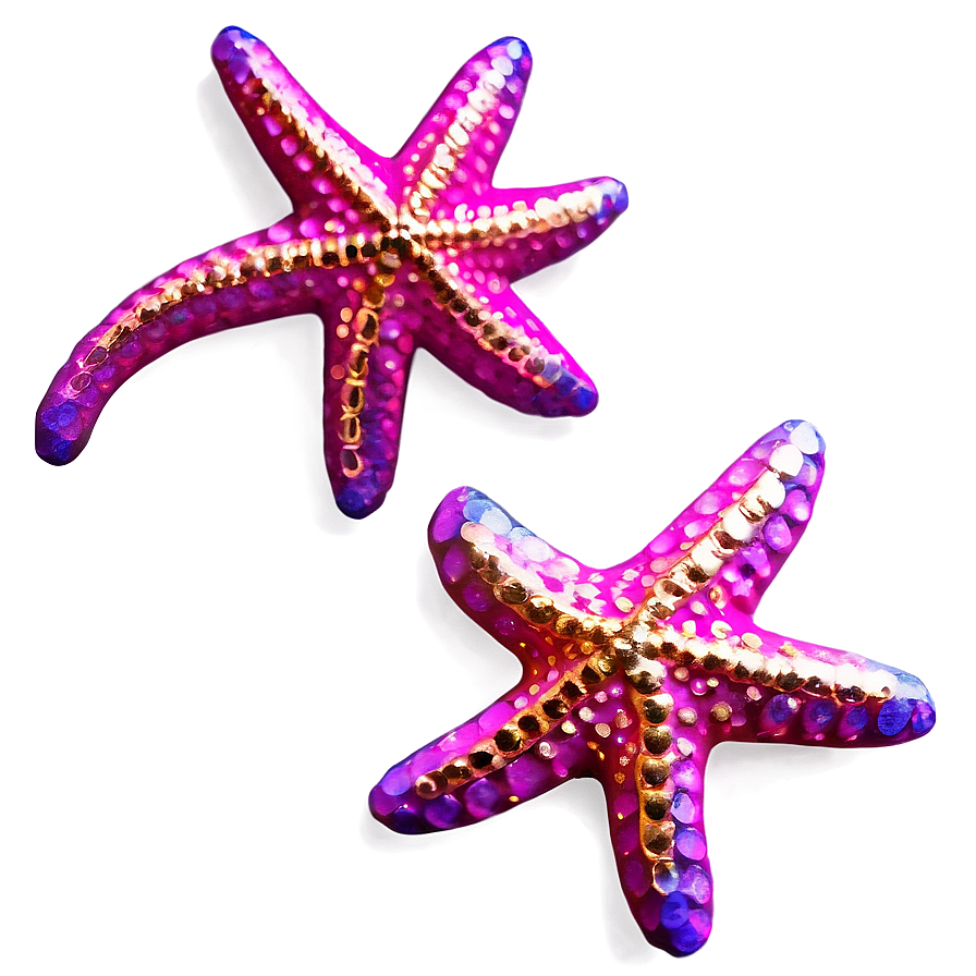 Glittering Starfish Clip Png 05242024