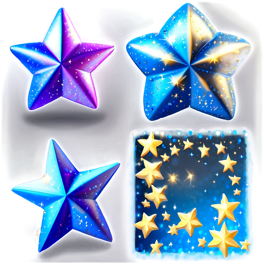 Glittering Stars Png 37