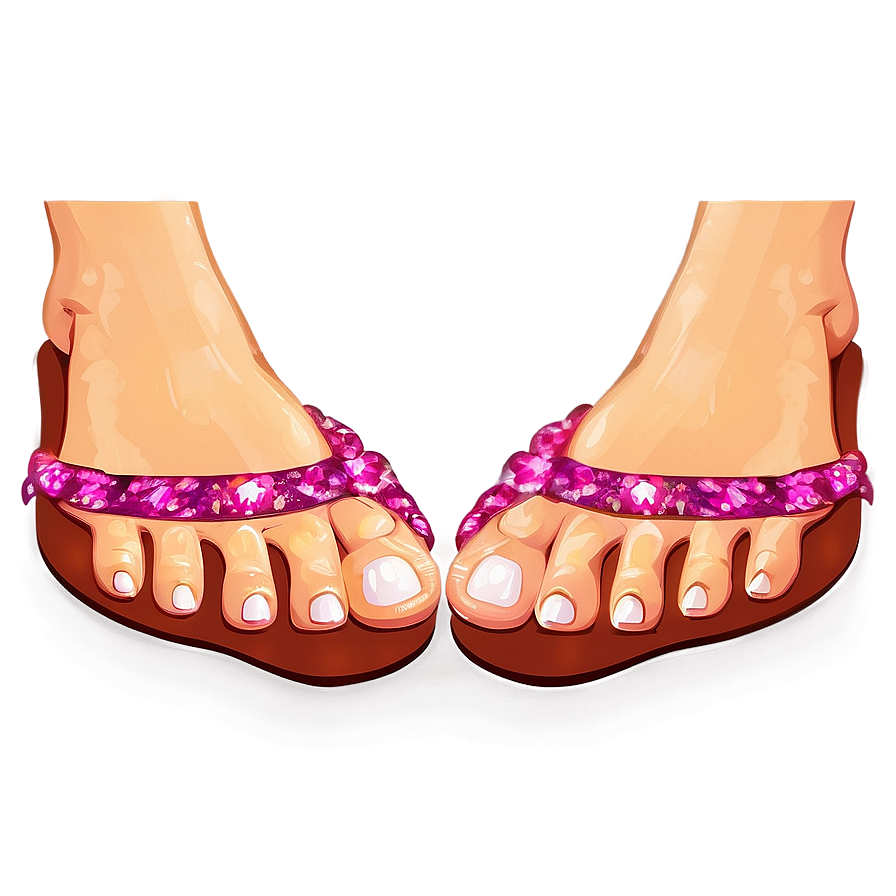 Glittering Toes Png 9