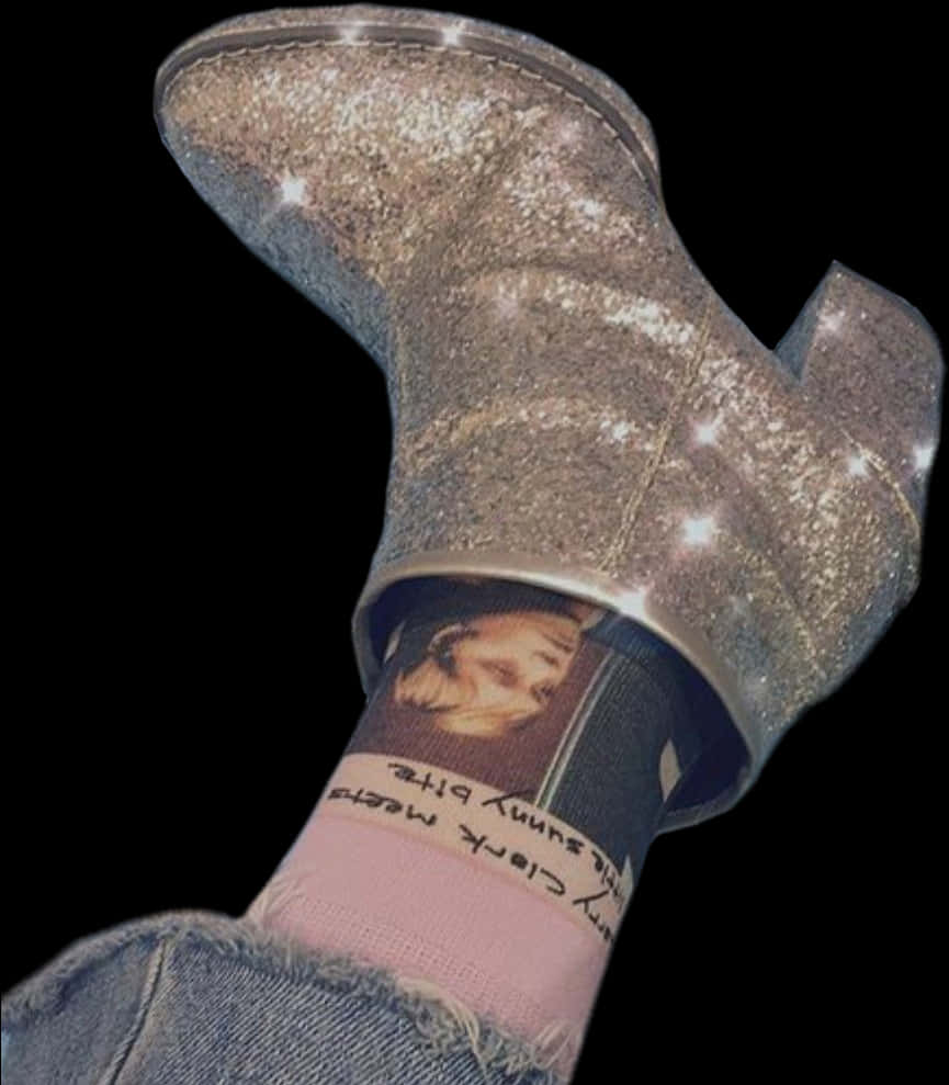 Glittery Boot Fashion