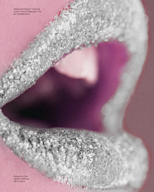 Glittery Lip Closeup