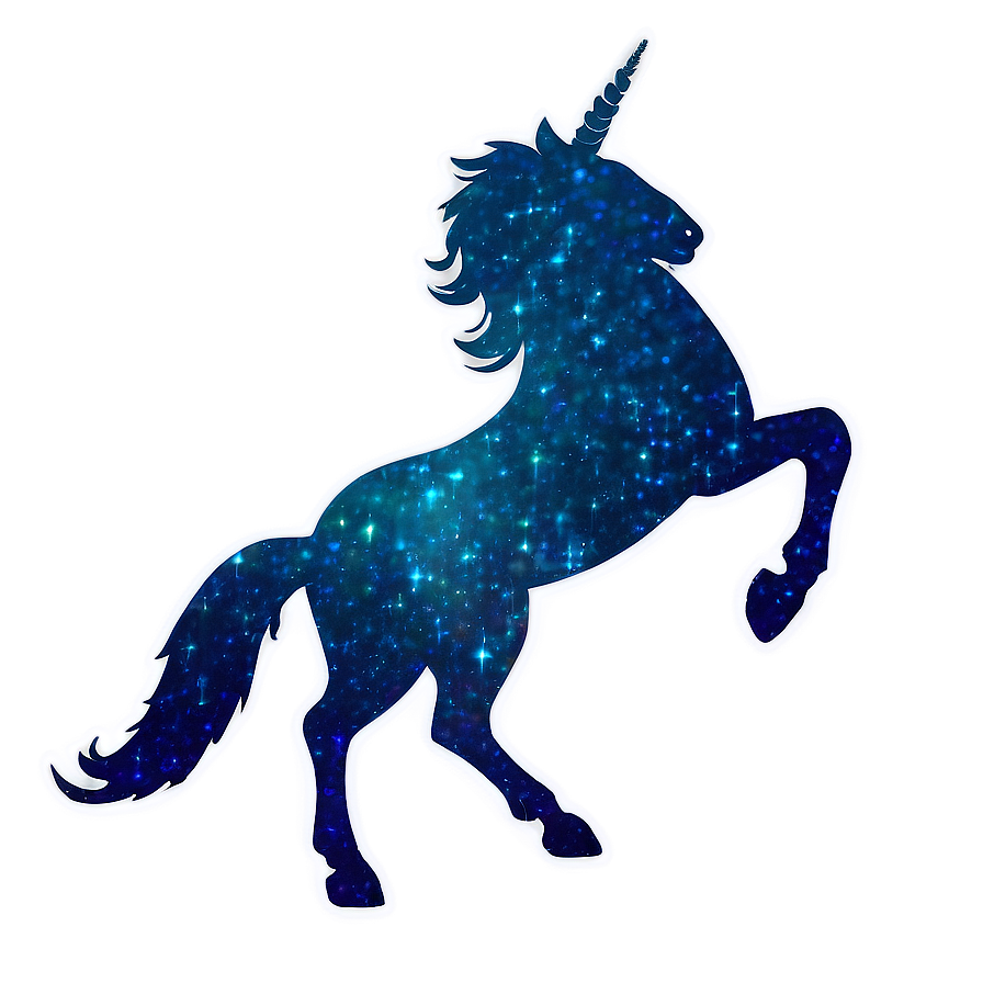 Glittery Unicorn Silhouette Png Qjx