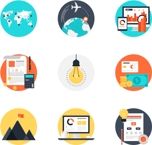 Global Business Concepts Icons