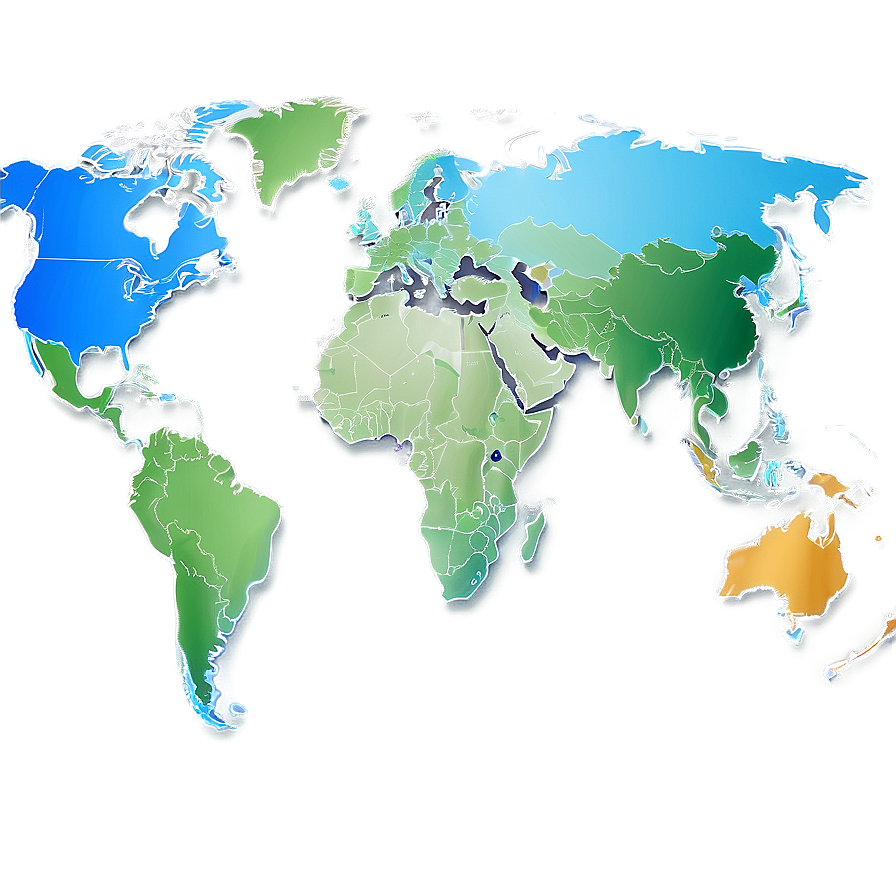 Global Map Outline Vector Png 34