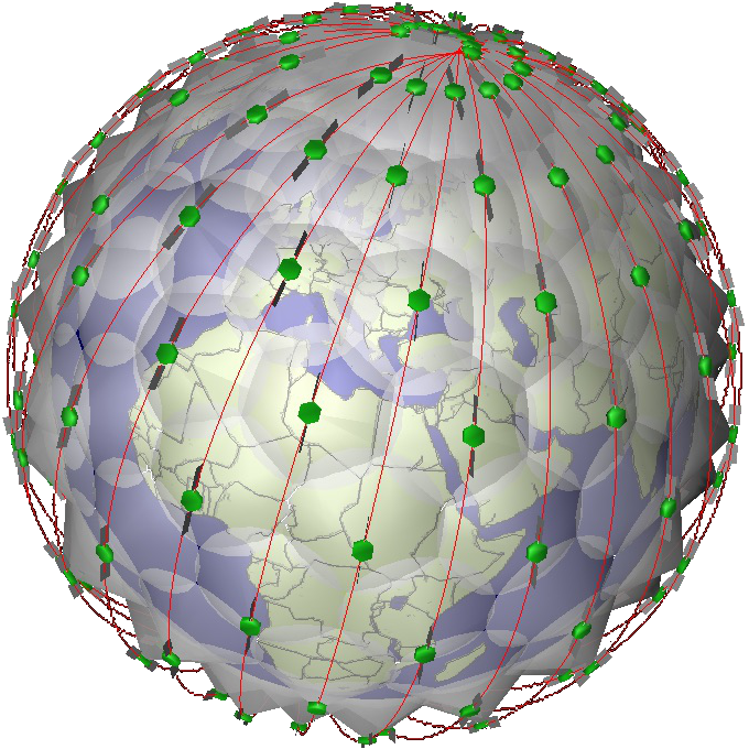 Global Satellite Network Visualization