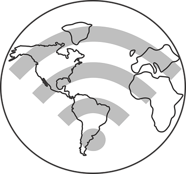 Global Wi Fi Signal Concept