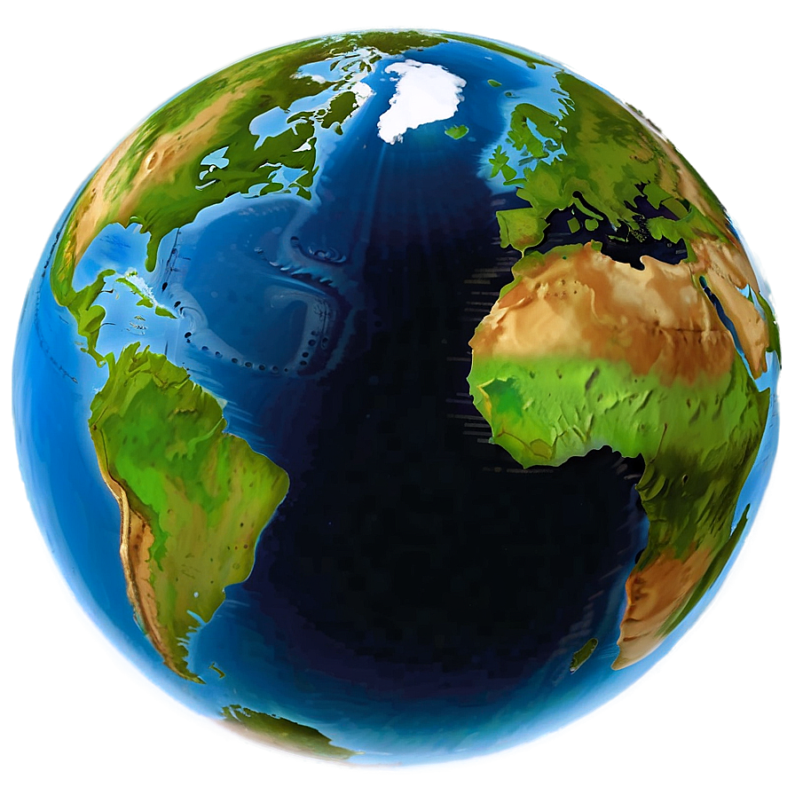 Globe Cartoon Earth Png 05252024