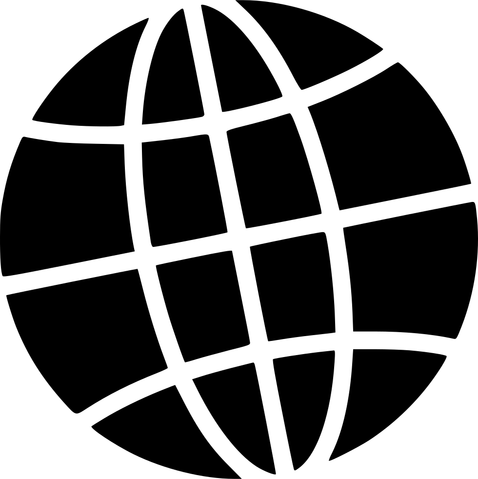 Globe Icon Silhouette