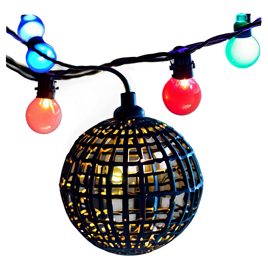 Globe String Lights Png 05252024