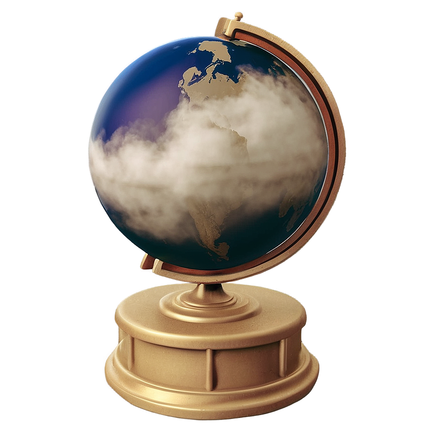 Globe With Clouds Png 51