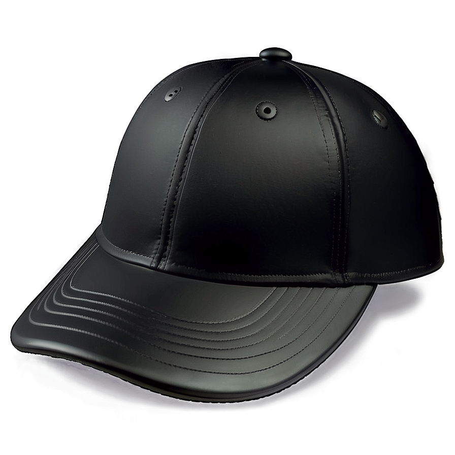 Glossy Black Cap Png 20