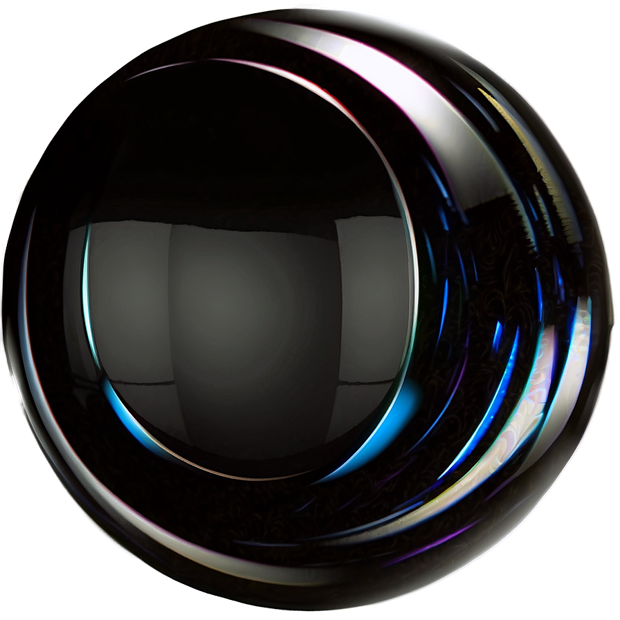 Glossy Black Circle Png Klh