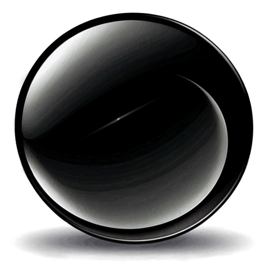 Glossy Black Circle Png Xty8