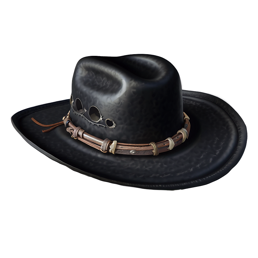 Glossy Black Cowboy Hat Png Ldf