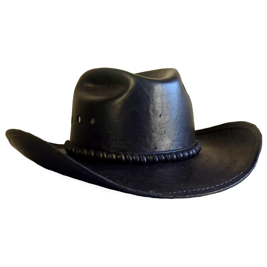 Glossy Black Cowboy Hat Png Otp60