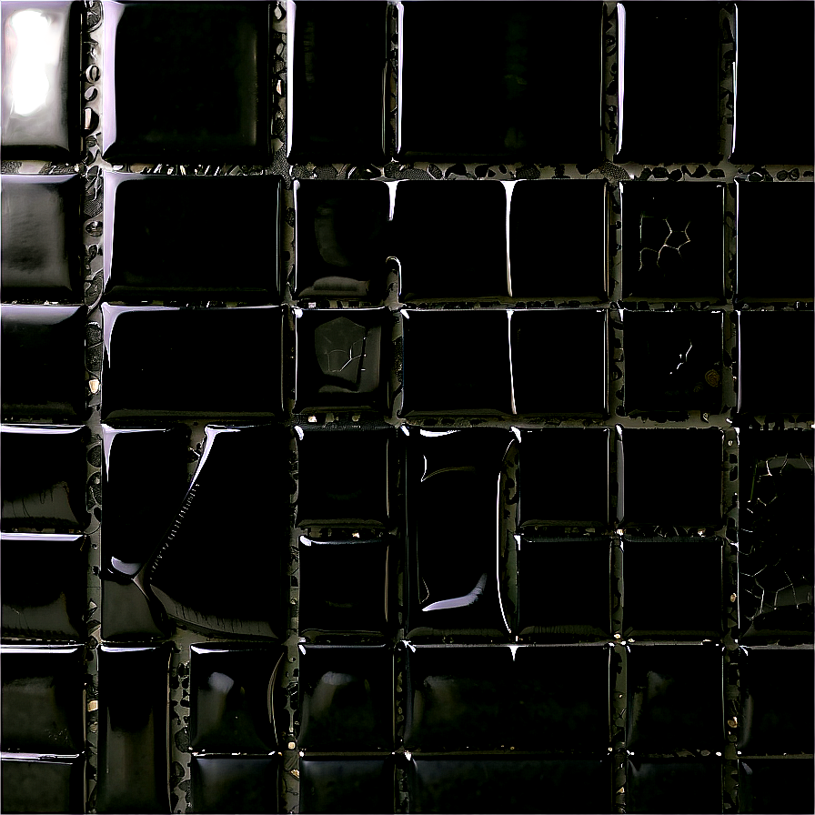 Glossy Black Tile Floor Png Owh