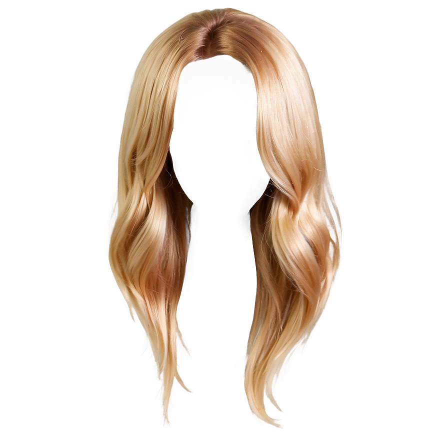 Glossy Blond Hair Png 13