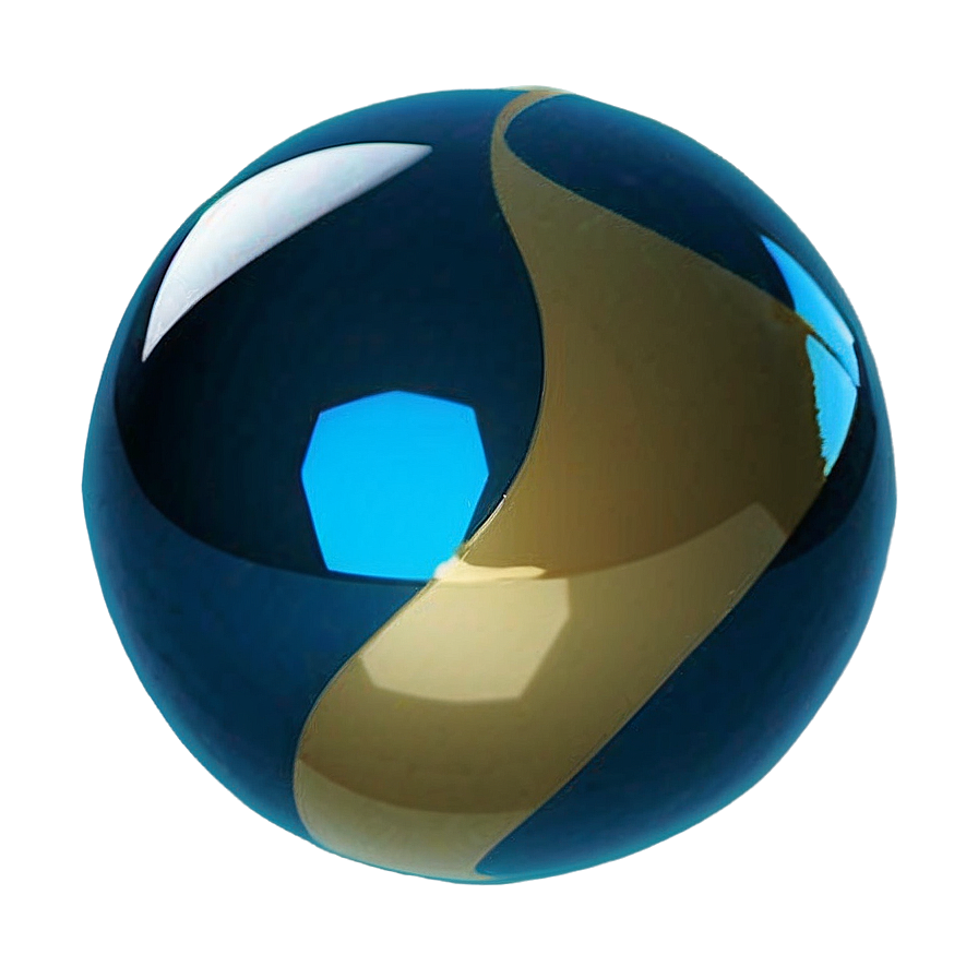 Glossy Blue Ball Png 25