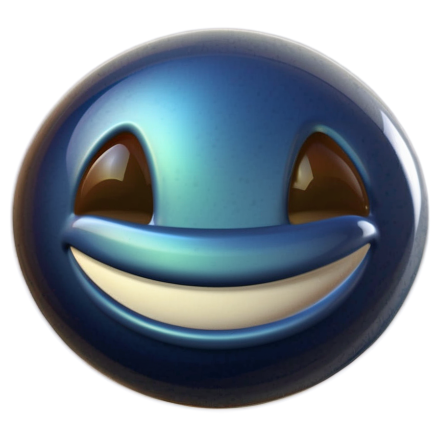 Glossy Blue Emoji Png Selection 62